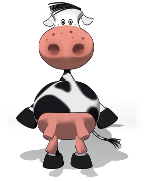 Śmieszna krowa — Zdjęcie stockowe
