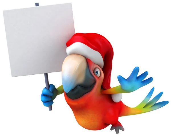 Weihnachtsmann Papagei — Stockfoto