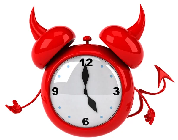 Evil alarm clock — Stock Photo, Image