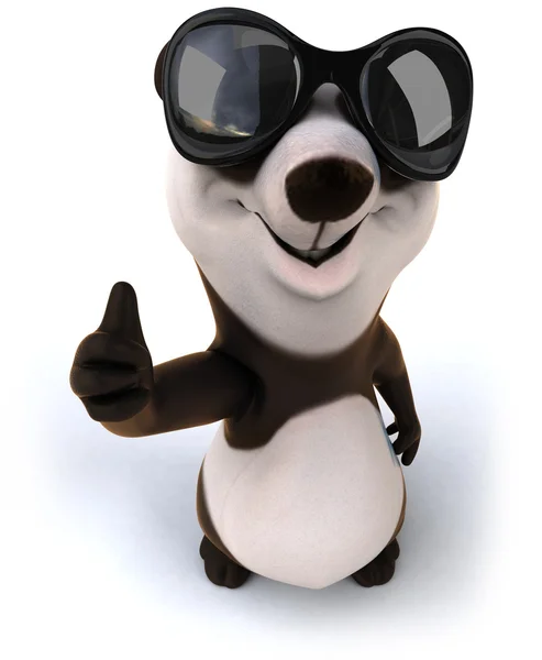Panda-Daumen hoch — Stockfoto