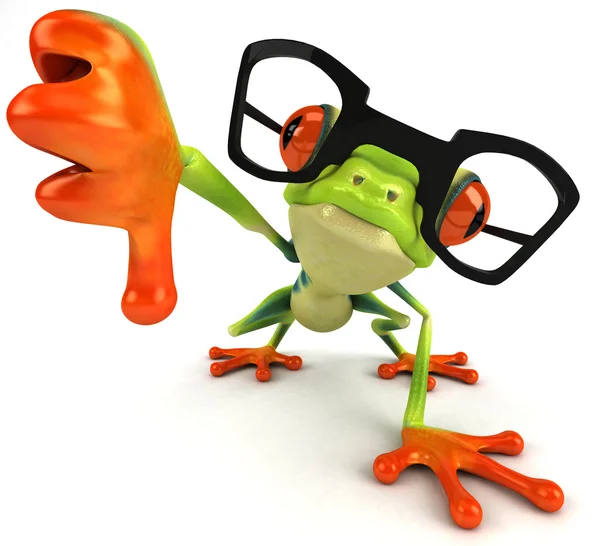 青蛙和眼镜 — 图库照片