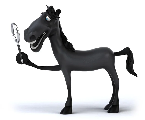 Black horse — Stock Photo, Image