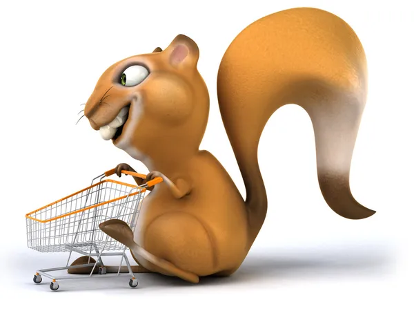 Fun squirrel — Stock Photo, Image