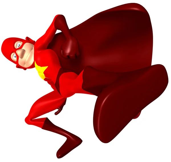 Super-homem vermelho — Fotografia de Stock