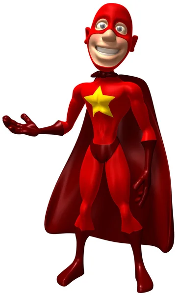 Kırmızı Süpermen — Stok fotoğraf
