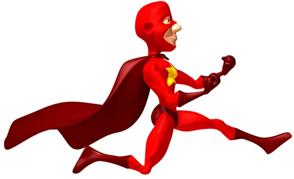 빨간 슈퍼맨 — 스톡 사진