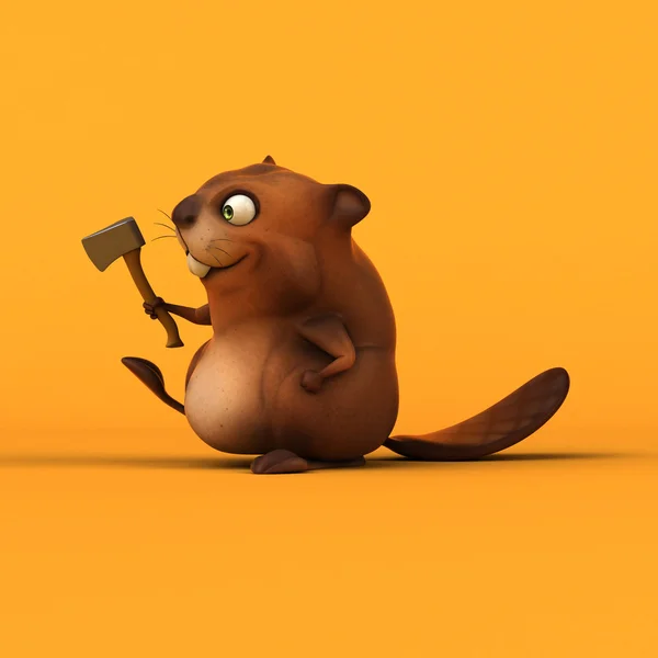 Fun beaver — Stock Photo, Image