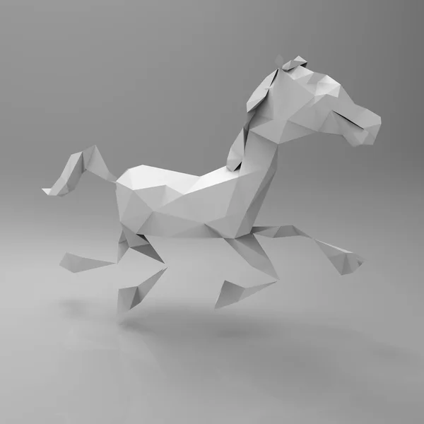 Cavallo bianco — Foto Stock