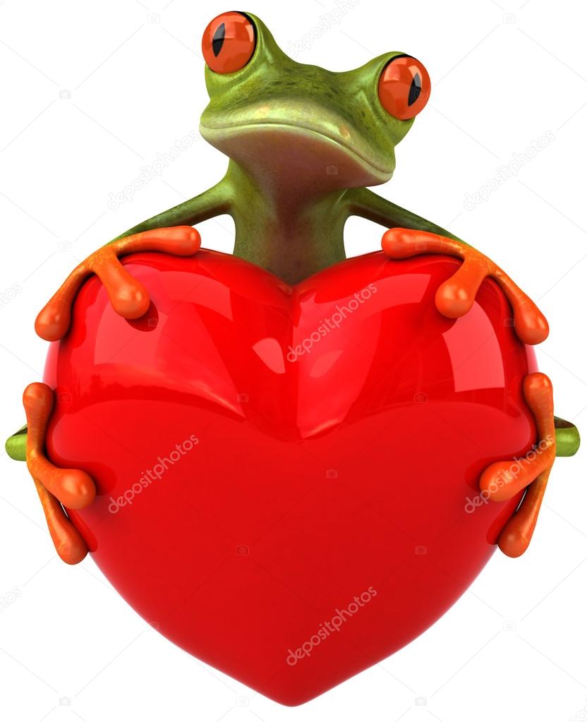 Frog and heart