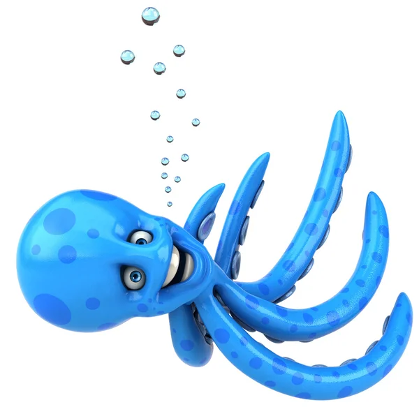 Blå bläckfisk — Stockfoto