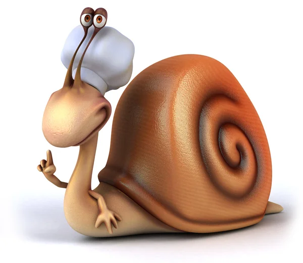 재미 있는 달팽이 — 스톡 사진