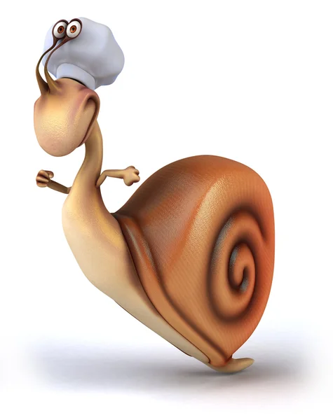 재미 있는 달팽이 — 스톡 사진