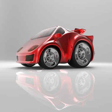 kırmızı spor araba