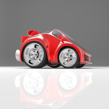 kırmızı spor araba