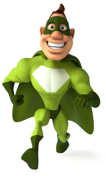 绿色的超级英雄 — 图库照片