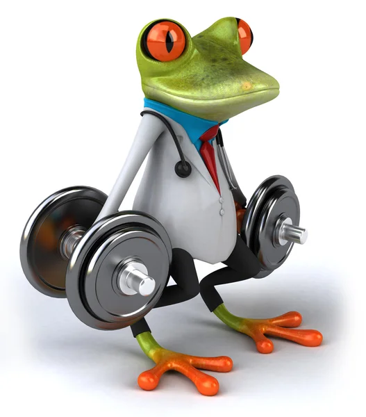 Lekarz zdrowe żaba — Zdjęcie stockowe