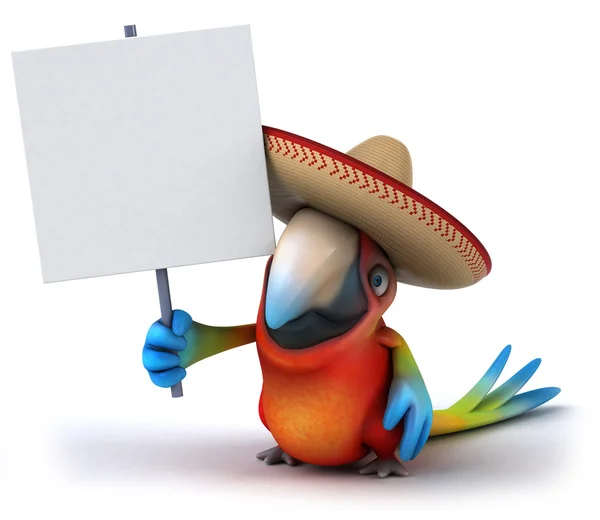 Fun parrot — Stock Photo, Image