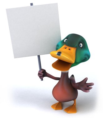 eğlenceli bir ördek