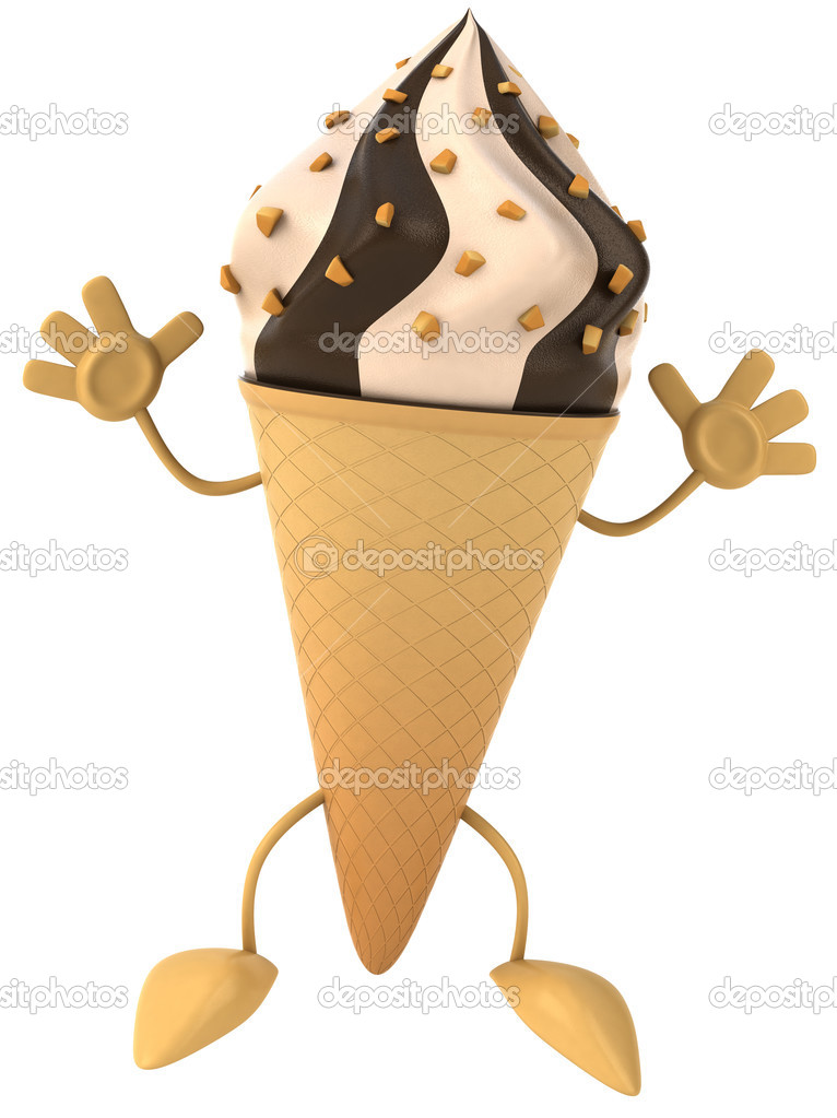 Chocolate icecream cone