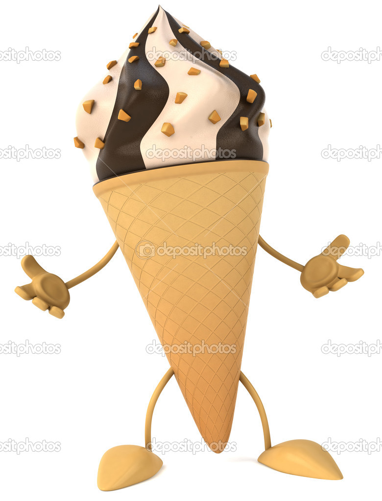 Chocolate icecream cone