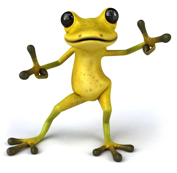 Весело жаба, танці — стокове фото