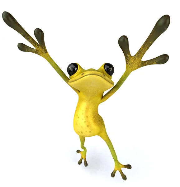 Fun frog dancing — Stock Photo, Image