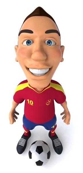 Spansk fotbollsspelare — Stockfoto