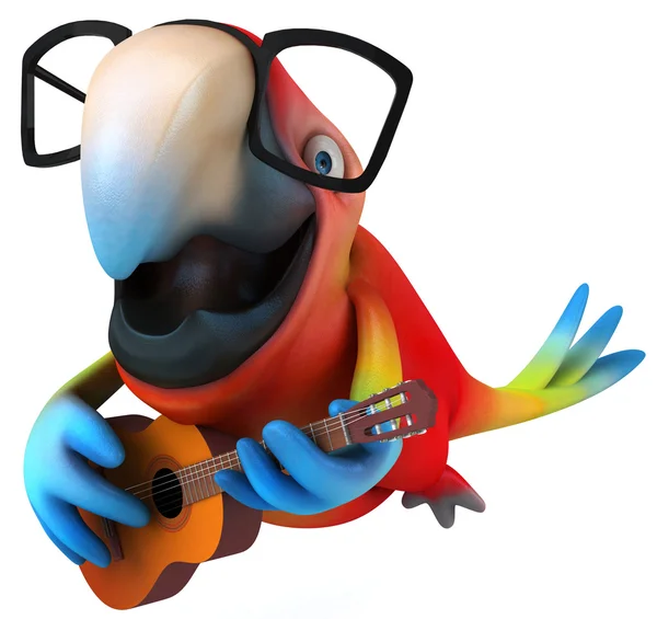 Eğlenceli bir papağan — Stok fotoğraf