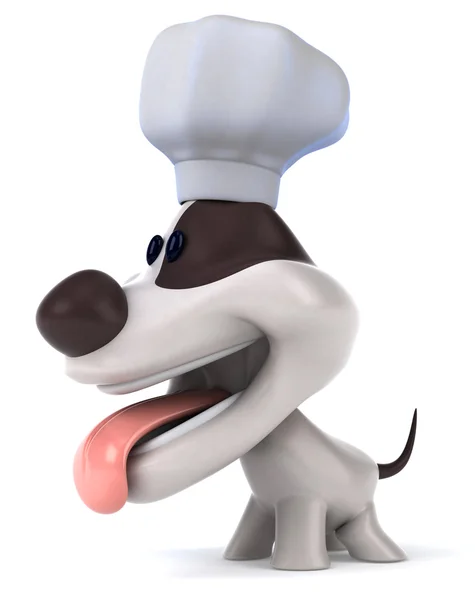 Szórakoztató kutya chef — Stock Fotó