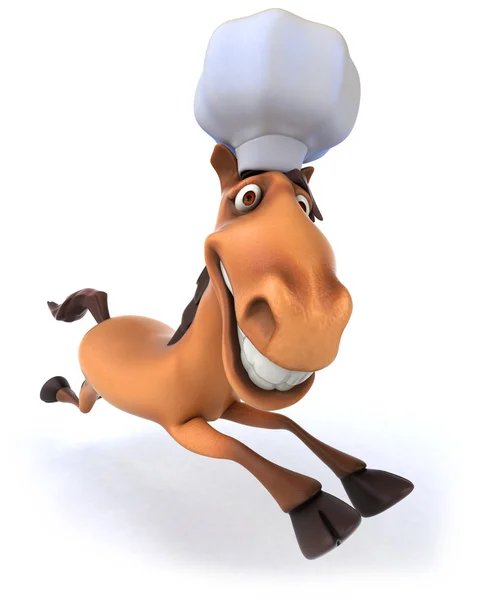 Веселый конный повар — стоковое фото
