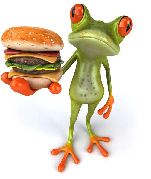 Frog 3d animated — Stock Photo, Image