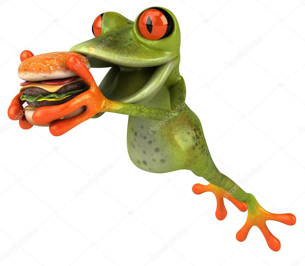 Frog 3d animated