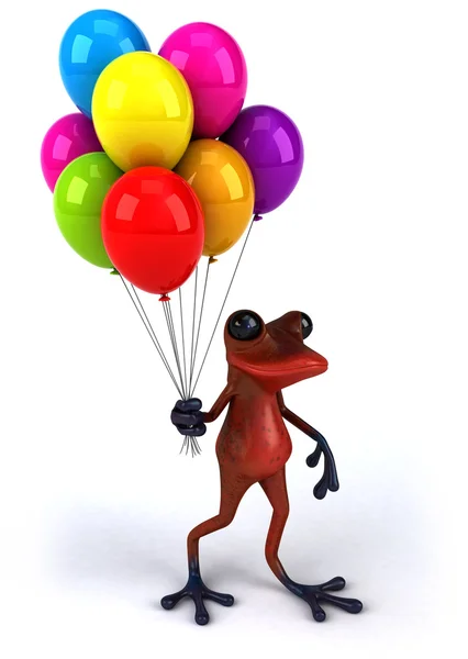 빨간 개구리 — 스톡 사진