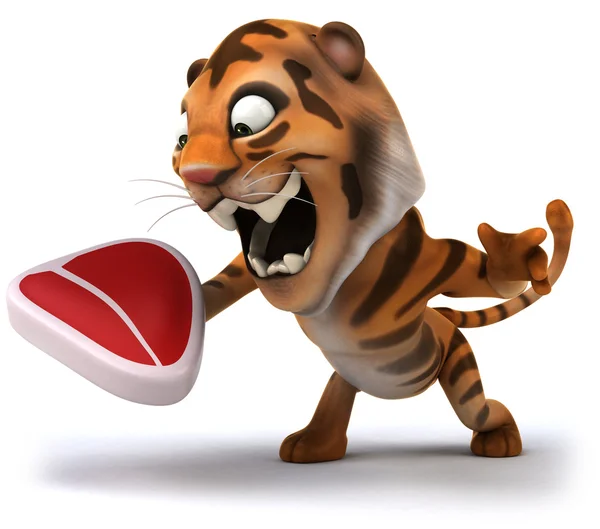 Tigre divertente — Foto Stock