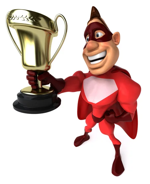 Superhjälte Trophy — Stockfoto