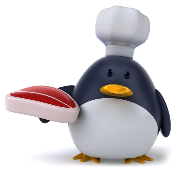 Пінгвін шеф-кухаря — стокове фото