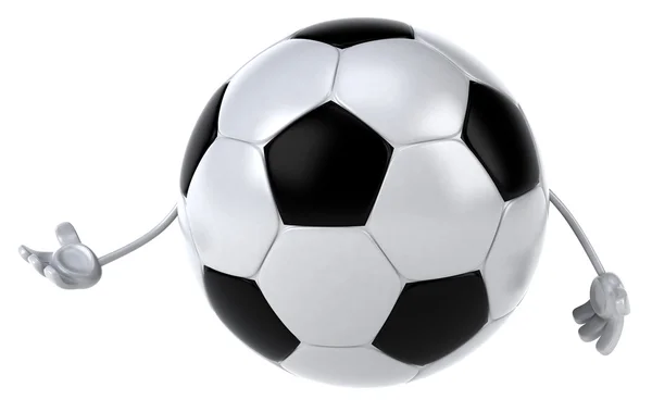 Футбольный мяч 3d иллюстрация — стоковое фото
