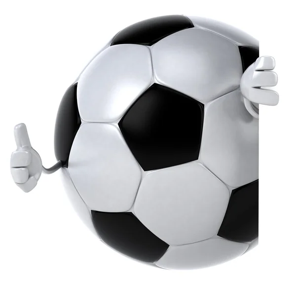 Voetbal bal 3d illustratie — Stockfoto