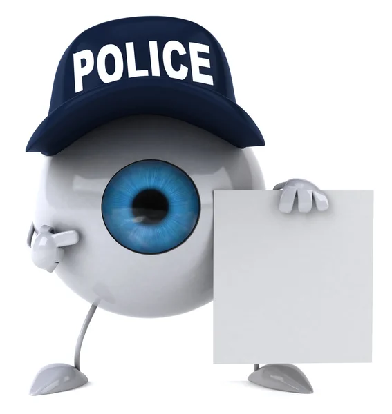 Police eye — Stock Photo, Image