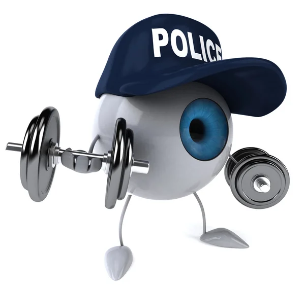 Police eye — Stock Photo, Image
