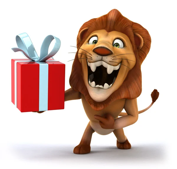 Szórakoztató oroszlán illusztráció — Stock Fotó