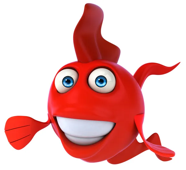 Fun red fish — Stock Photo, Image