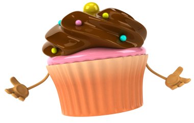cupcake illüstrasyon eğlenceli