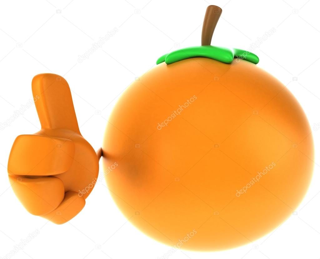 Fun orange illustration