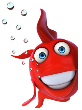 eğlenceli kırmızı balık