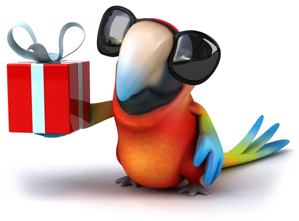 Папуга 3d — стокове фото