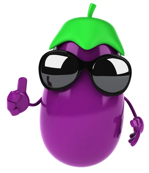 Fun eggplant — Stock Photo, Image