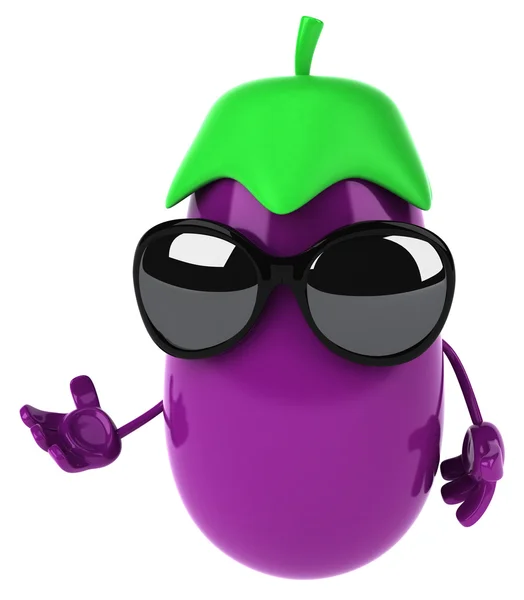 Fun eggplant — Stock Photo, Image