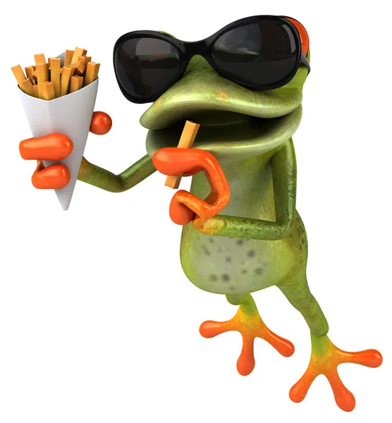 Frog 3d animated — Stock Photo, Image