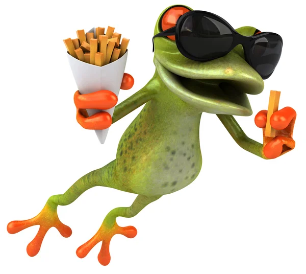 Frog 3d animated — Stock Photo, Image